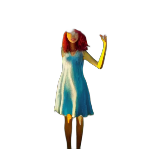 dress, robot, creature, staff, 3d render, concept art, pixel art, cartoon transparent PNG cut-out