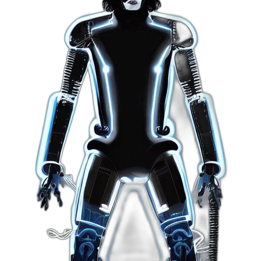 robot, concept art, comic book art, 3d render transparent PNG cut-out