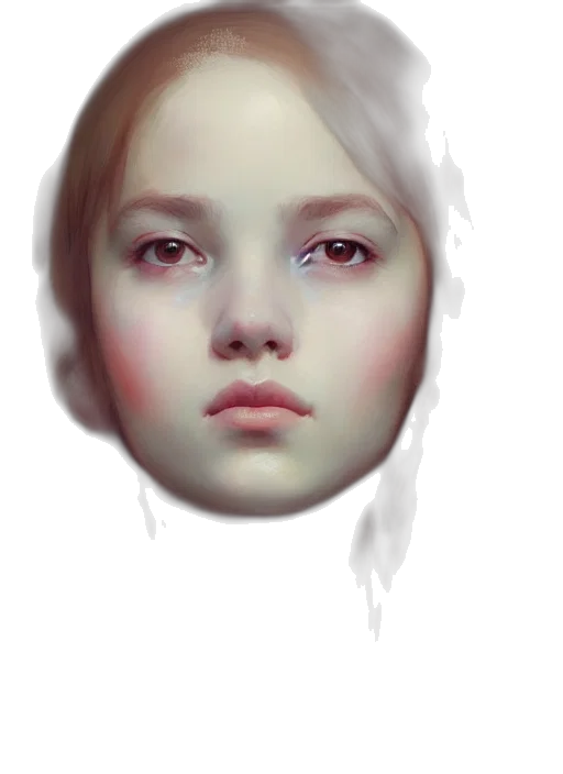 face, mask, crown, creature, photorealistic, oil painting, fantasy art, concept art transparent PNG cut-out