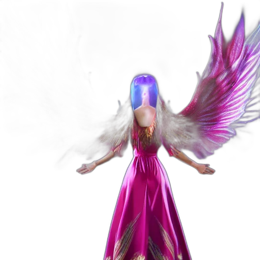 dress, concept art, 3d render, fantasy art, photorealistic, pastel, beautiful, orchid transparent PNG cut-out