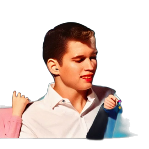 face, jacket, vaporwave, cartoon transparent PNG cut-out