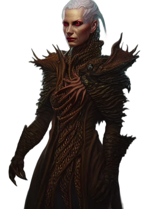 creature, staff, dress, concept art transparent PNG cut-out