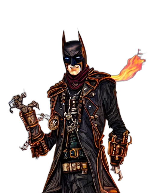 concept art, comic book art, fantasy art, cyberpunk transparent PNG cut-out