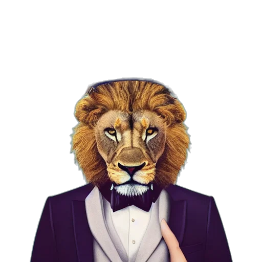 animal, staff, mask, crown, cartoon, photorealistic, fantasy art, concept art transparent PNG cut-out