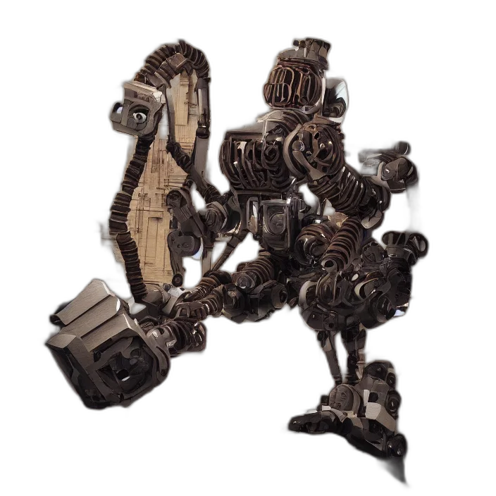 robot, jewelry, weapon, furniture transparent PNG cut-out