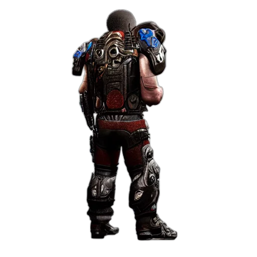 robot, weapon, concept art, 3d render transparent PNG cut-out