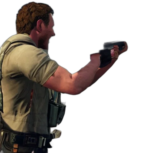 weapon, staff, jacket, concept art transparent PNG cut-out
