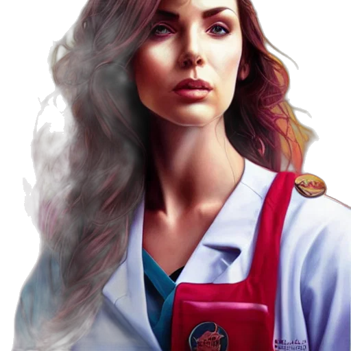 staff, face, jacket, comic book art transparent PNG cut-out