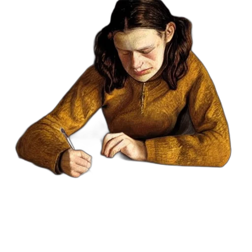 jacket, jewelry, staff, hair transparent PNG cut-out