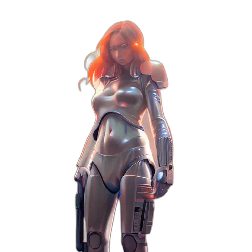 robot, weapon, sword, concept art transparent PNG cut-out