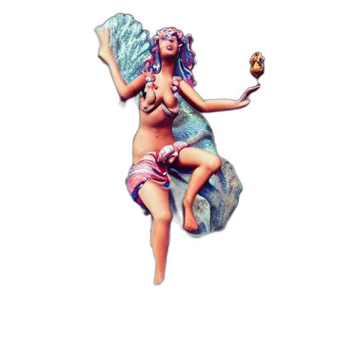 staff, creature, pixel art, concept art, fantasy art, 3d render, pastel, queen transparent PNG cut-out
