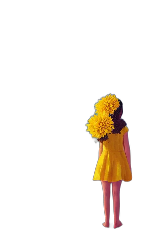 dress, flower, umbrella, crown, 3d render, photorealistic, pixel art, concept art transparent PNG cut-out