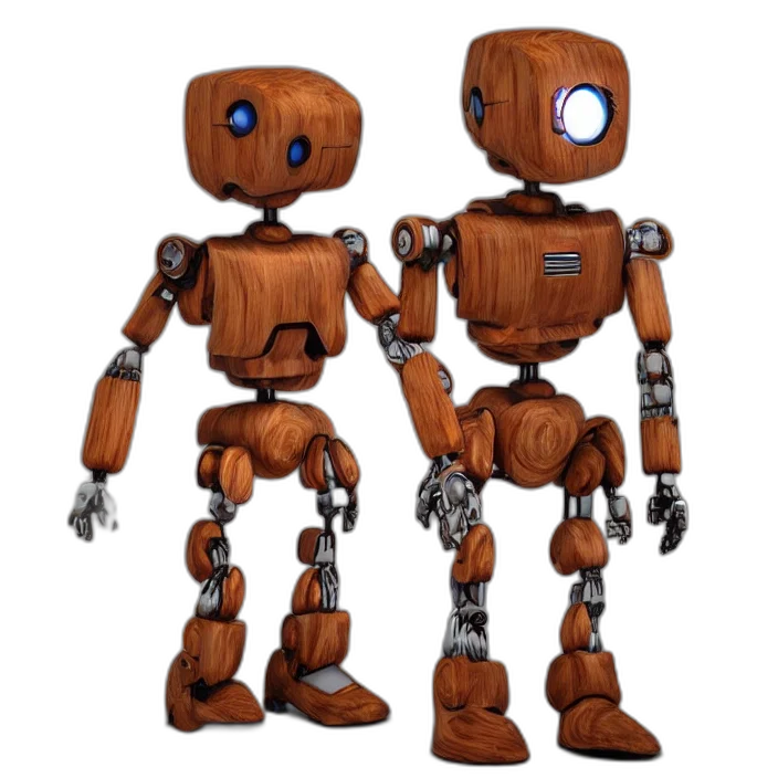 robot, 3d render, concept art, pixel art transparent PNG cut-out