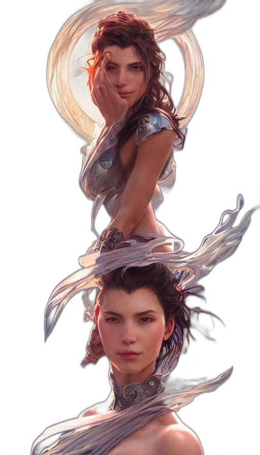dragon, face, staff, weapon transparent PNG cut-out