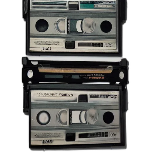 monochrome, video, cassette, tape transparent PNG cut-out