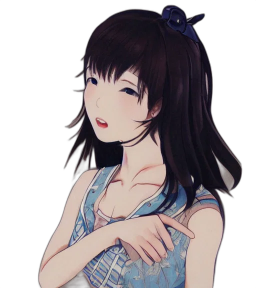 dress, staff, face, flower transparent PNG cut-out