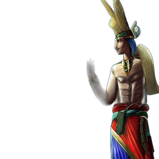 staff, mask, jewelry, fantasy art transparent PNG cut-out