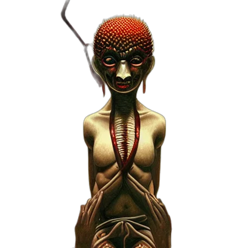 mask, creature, staff, jewelry transparent PNG cut-out
