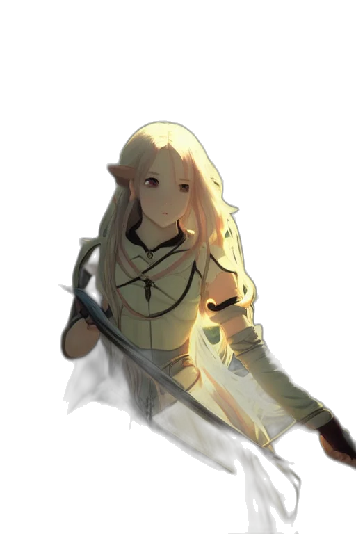 sword, staff, weapon, hair transparent PNG cut-out