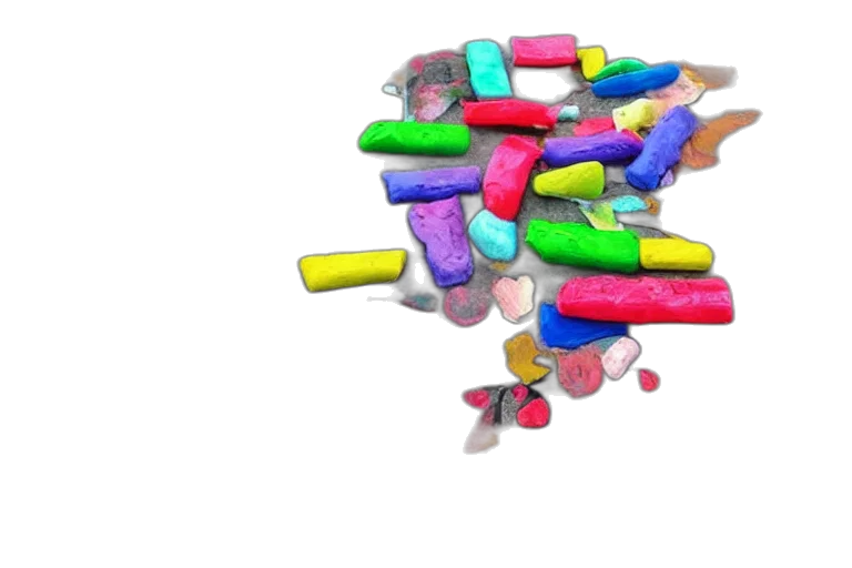 weapon, 3d render, colorful, neon transparent PNG cut-out