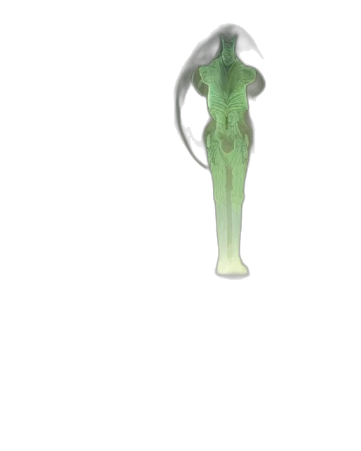 staff, dress, creature, mask transparent PNG cut-out