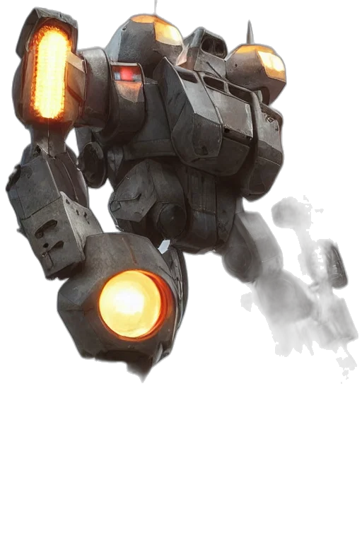 robot, weapon, jacket, concept art transparent PNG cut-out