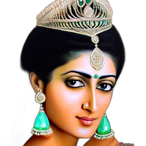 jewelry, crown, face, photorealistic transparent PNG cut-out