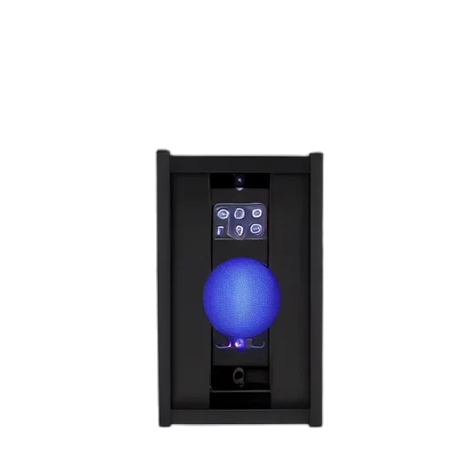 robot, staff, 3d render, blue, dark, sense, apparatus transparent PNG cut-out