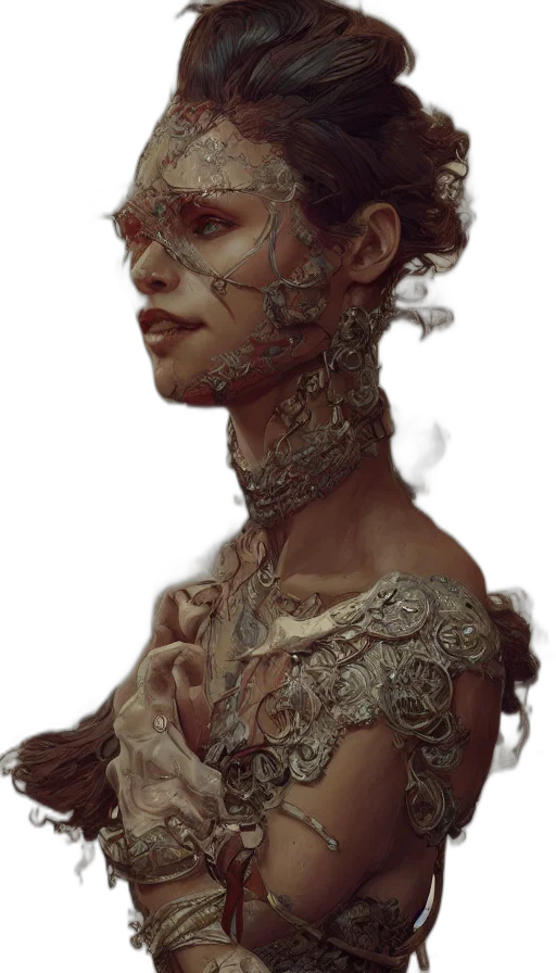 mask, face, crown, dress transparent PNG cut-out