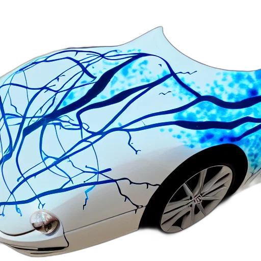 car, 3d render, concept art, photorealistic transparent PNG cut-out