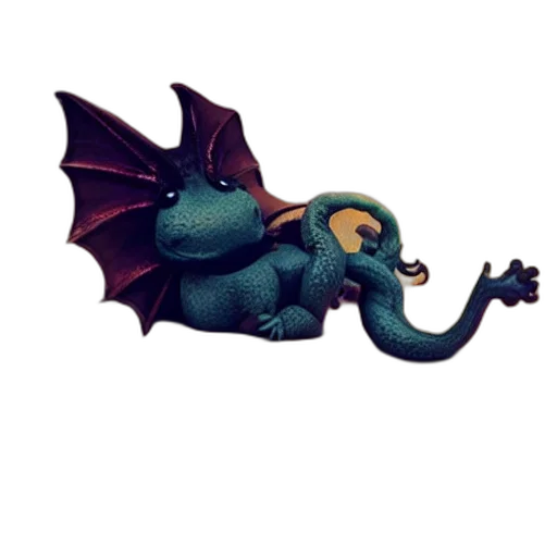 dragon, creature, staff, animal, pixel art, concept art, fantasy art, 3d render transparent PNG cut-out