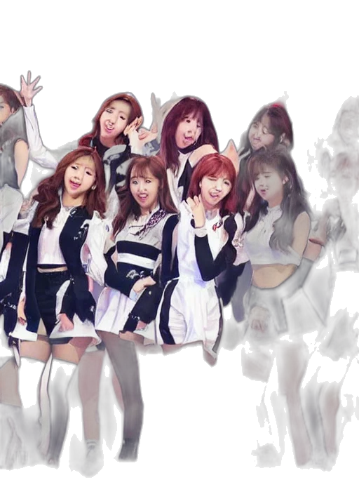 concept art, monochrome, twice, group transparent PNG cut-out