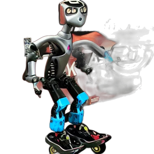 robot, concept art, 3d render, cartoon, comic book art, tony, hawk, pro transparent PNG cut-out