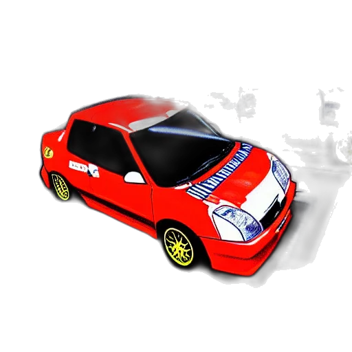 car, 3d render, concept art, pixel art transparent PNG cut-out