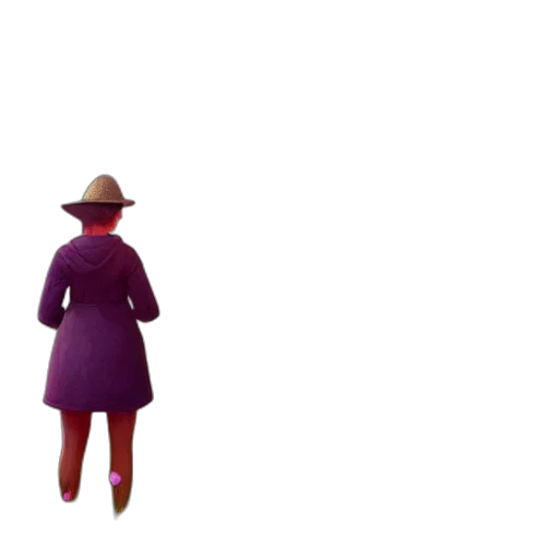 hat, dress, staff, jacket, 3d render, concept art, pixel art, photorealistic transparent PNG cut-out