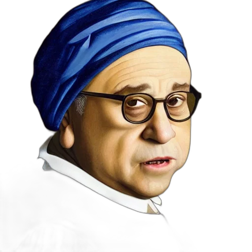 face, photorealistic, cartoon, oil painting transparent PNG cut-out