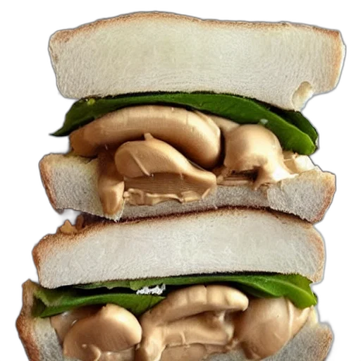 food, peanut, butter, husky, dog, sandwich transparent PNG cut-out