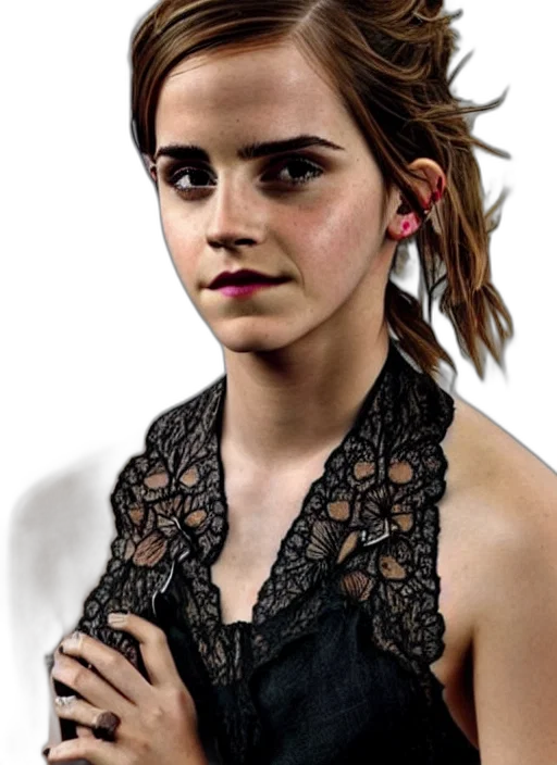 jewelry, dress, face, photorealistic transparent PNG cut-out