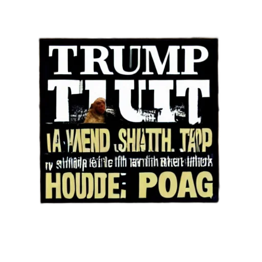 trump, six, pounds, shit transparent PNG cut-out