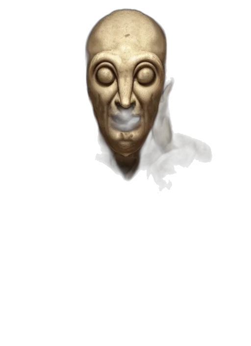 mask, face, crown, staff transparent PNG cut-out