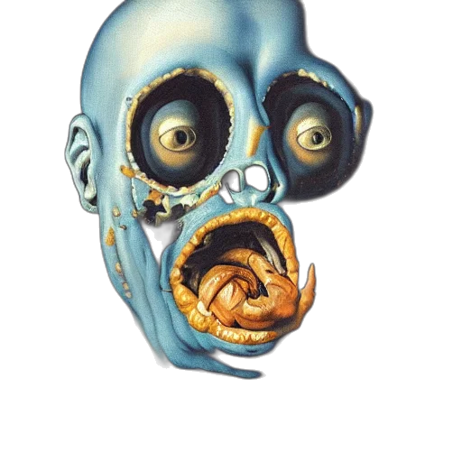 mask, face, creature, robot, concept art, 3d render, watercolor, photorealistic transparent PNG cut-out