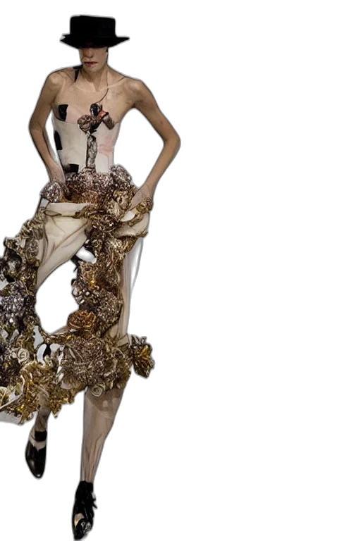 dress, jewelry, earth tones, beautiful transparent PNG cut-out