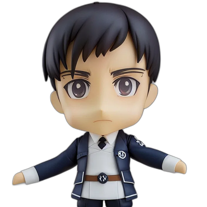 anime, nendoroid, adolf, hitler transparent PNG cut-out