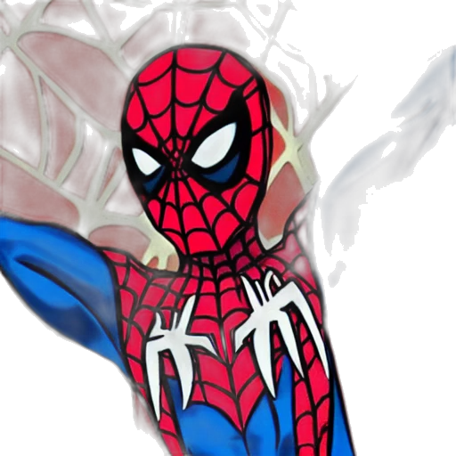 mask, comic book art, concept art, cartoon, fantasy art, spiderman, crying, himself transparent PNG cut-out