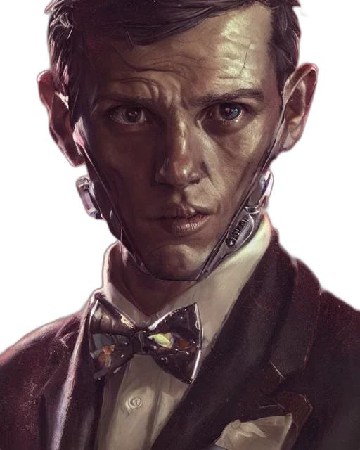 face, concept art, comic book art, photorealistic, fantasy art, dark, rugged, young transparent PNG cut-out