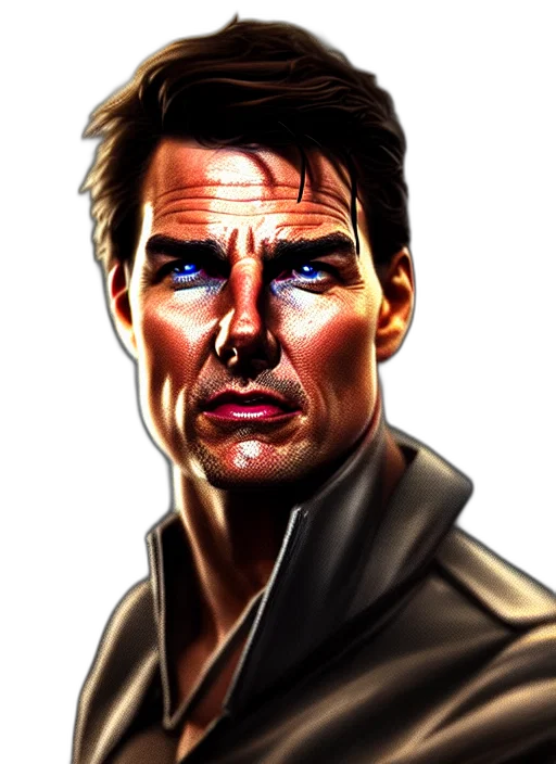 face, comic book art, photorealistic, cartoon transparent PNG cut-out