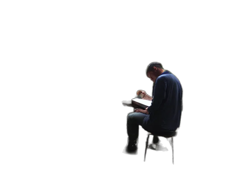 staff, jacket, furniture, robot transparent PNG cut-out
