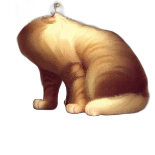 animal, creature, hair, staff, 3d render, concept art, photorealistic, watercolor transparent PNG cut-out