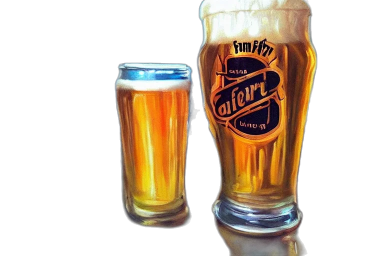 food, bottle, photorealistic, 3d render, oil painting, beer, cafe, fantasy transparent PNG cut-out
