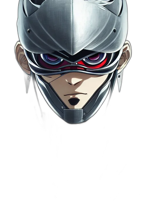 robot, mask, face, hat, cyberpunk, concept art, comic book art, anime transparent PNG cut-out